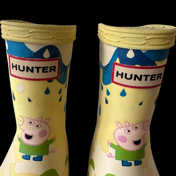 Hunter Original Girls US Toddler 6 Peppa Pig Rain Boots Wellies Muddy Puddles - Picture 2 of 7